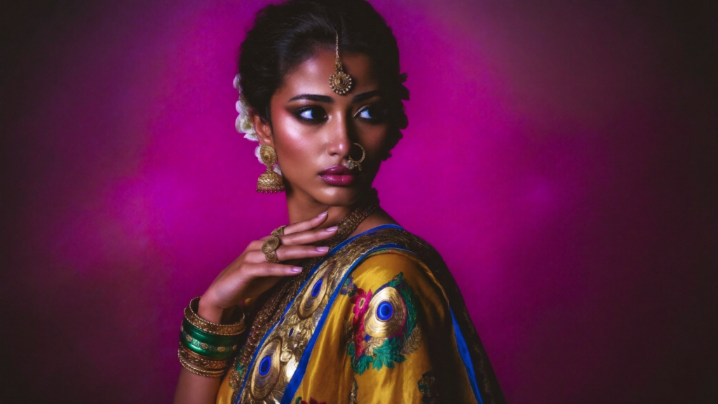 Airbrush makeup application on a bride in Navi Mumbai