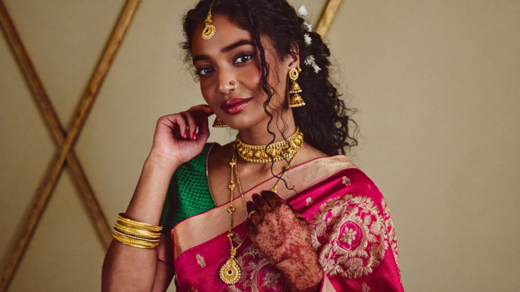 Pre-wedding photoshoot makeup at golden hour in Navi Mumbai
